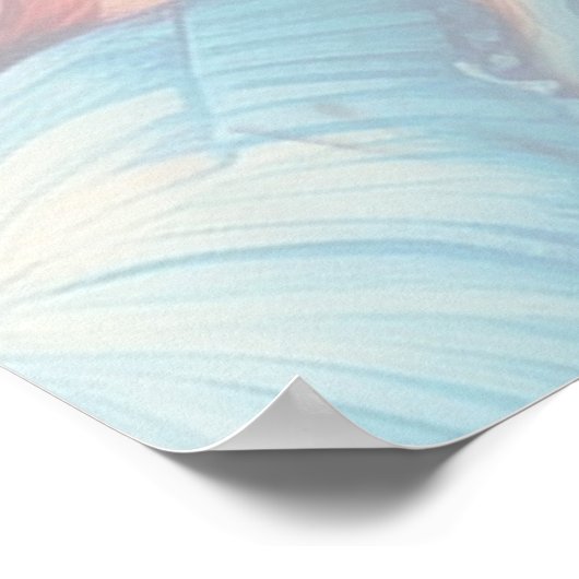 Fantasy Flowers uiten de vreugde van de natuur. Poster (Hoek)