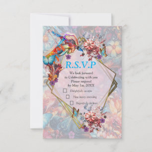 Fantasy Flowers uiten de vreugde van de natuur. RSVP Kaartje