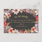 Fantasy Flowers - wedding enclosure card Informatiekaartje (Voorkant)