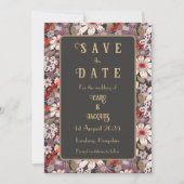 Fantasy Flowers - wedding save the date card (Voorkant)