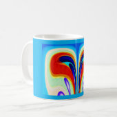 Fantasy fonteins kunst koffiemok (Voorkant links)