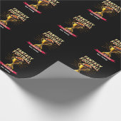 Fantasy Football 2025 Funny Champ Football Design Cadeaupapier (Hoek)