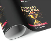 Fantasy Football 2025 Funny Champ Football Design Cadeaupapier (Rol Hoek)
