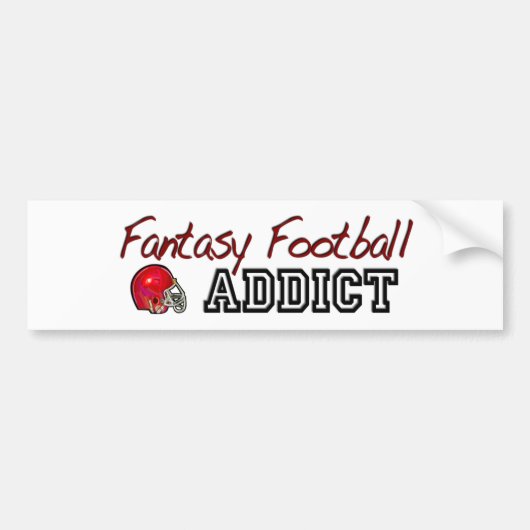 Fantasy Football Addict Bumpersticker (Voorkant)