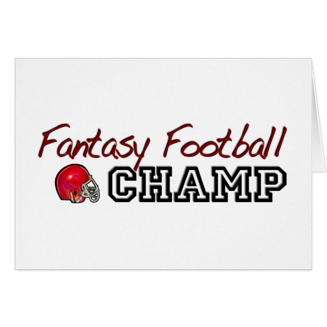Fantasy Football Champ (Voorkant Horizontaal)