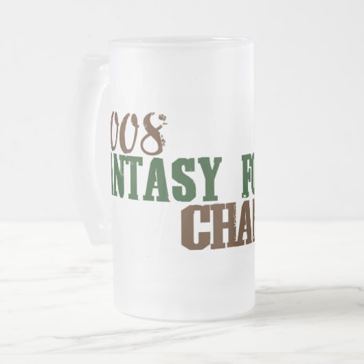 Fantasy Football Champ 2008 Matglas Bierpul (Voorkant links)