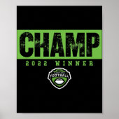 Fantasy Football Champ 22 winnaar Poster (Voorkant)