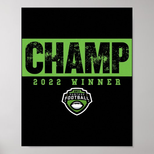 Fantasy Football Champ 22 winnaar Poster (Voorkant)