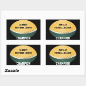 Fantasy Football Champ (aanpasbaar) Rechthoekige Sticker (Vel)