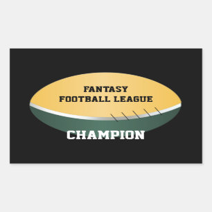 Fantasy Football Champ (aanpasbaar) Rechthoekige Sticker