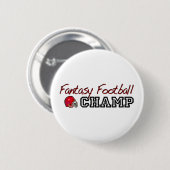 Fantasy Football Champ Ronde Button 5,7 Cm (Voorkant /achterkant)
