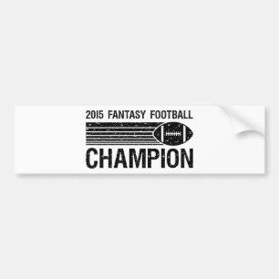 Fantasy Football Champion 1 2015 Bumpersticker