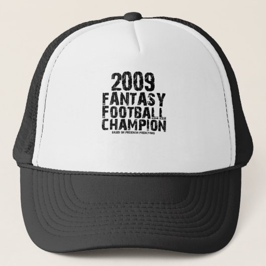 FANTASY FOOTBALL CHAMPION 2009 TRUCKER PET (Voorkant)