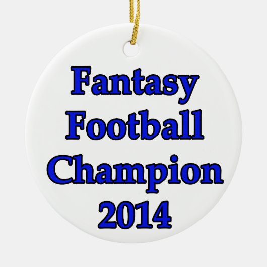 Fantasy Football Champion 2014 Keramisch Ornament (Voorkant)