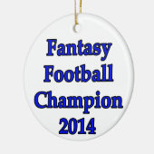 Fantasy Football Champion 2014 Keramisch Ornament (Links)