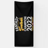 Fantasy Football Champion 2022 Gift Spandoek (Verticaal)
