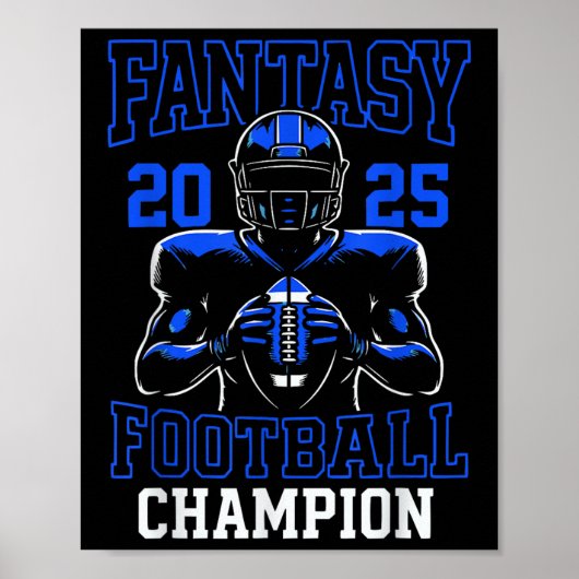 Fantasy Football Champion 2025 Poster (Voorkant)