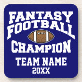 Fantasy Football Champion - Aanpassen Bier Onderzetter (Voorkant)