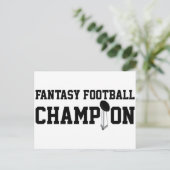 Fantasy Football Champion Briefkaart (Staand voorkant)