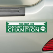 Fantasy Football Champion Bumpersticker (Op auto)
