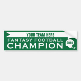 Fantasy Football Champion Bumpersticker