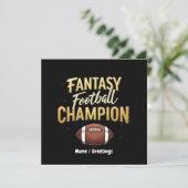 Fantasy Football Champion domineert als een prof Kaart (Staand voorkant)