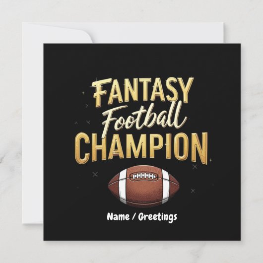 Fantasy Football Champion domineert als een prof Kaart (Voorkant)