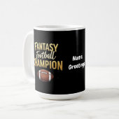 Fantasy Football Champion domineert als een prof Koffiemok (Voorkant links)