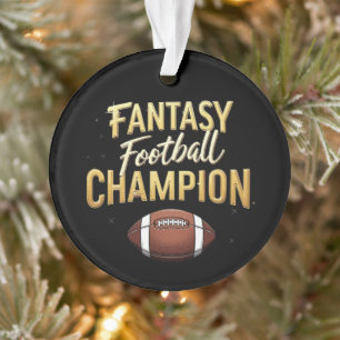 Fantasy Football Champion domineert als een prof Ornament