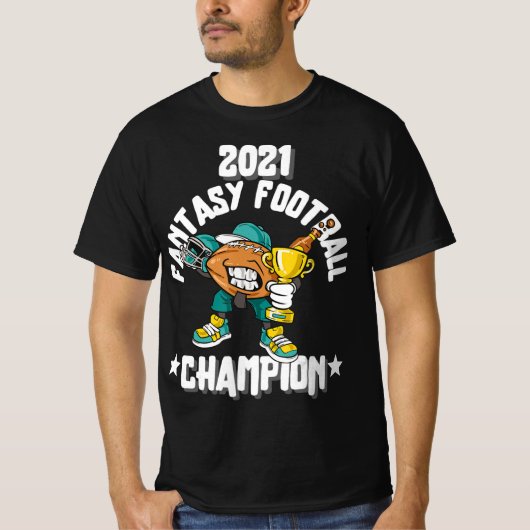 FANTASY FOOTBALL CHAMPION FANTASY LEAGU T-SHIRT (Voorkant)