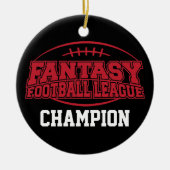 Fantasy Football Champion - Funny Sports Gift Keramisch Ornament (Voorkant)