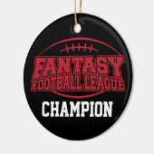 Fantasy Football Champion - Funny Sports Gift Keramisch Ornament (Links)