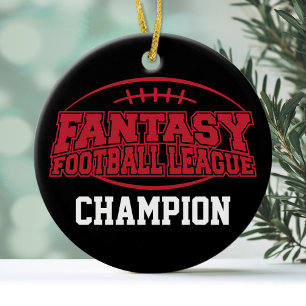 Fantasy Football Champion - Funny Sports Gift Keramisch Ornament