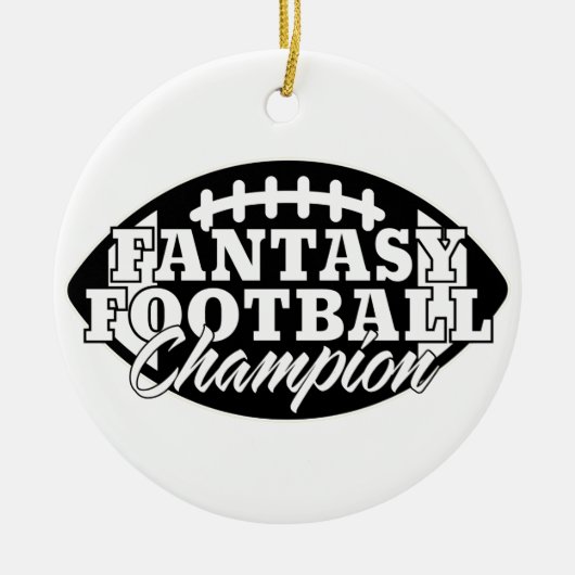 Fantasy Football Champion Keramisch Ornament (Voorkant)
