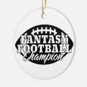 Fantasy Football Champion Keramisch Ornament (Links)