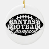 Fantasy Football Champion Keramisch Ornament (Achterkant)