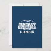 Fantasy Football Champion - Navy en White Kaart (Achterkant)
