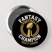Fantasy Football Champion Ronde Button 4,0 Cm (Voorkant /achterkant)