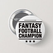 Fantasy Football Champion! Ronde Button 5,7 Cm (Voorkant /achterkant)