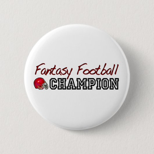 Fantasy Football Champion Ronde Button 5,7 Cm (Voorkant)