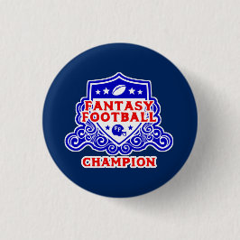 Fantasy Football Champion Shield Ronde Button 3,2 Cm