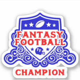 Fantasy Football Champion Shield Sticker