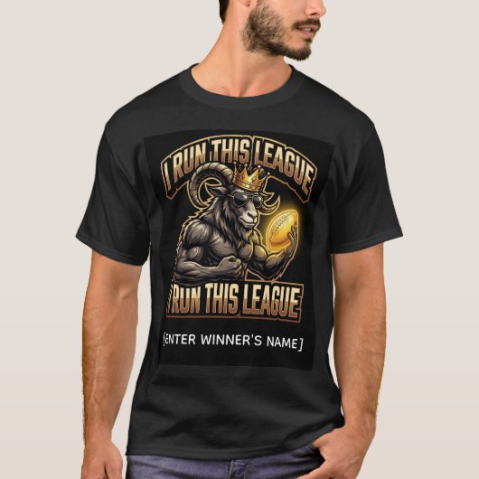 Fantasy Football Champion T-Shirt (Voorkant)
