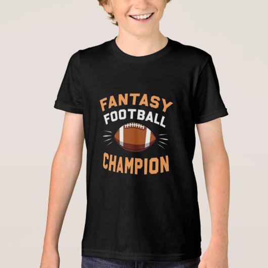 Fantasy Football Champion T-shirt Draft Day League (Voorkant)