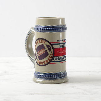 Fantasy Football Champion Trophy (Rood en Blauw) Bierpul