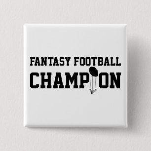 Fantasy Football Champion Vierkante Button 5,1 Cm