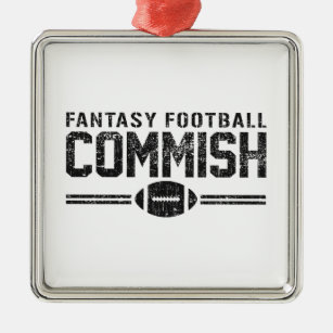 Fantasy Football Commish Metalen Ornament