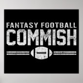 Fantasy Football Commish Poster (Voorkant)