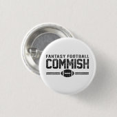 Fantasy Football Commish Ronde Button 3,2 Cm (Voorkant /achterkant)
