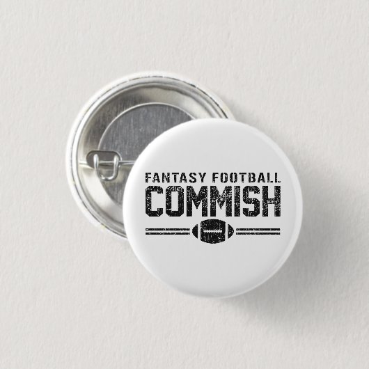 Fantasy Football Commish Ronde Button 3,2 Cm (Voorkant /achterkant)